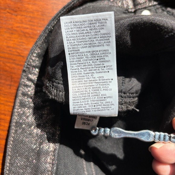 Old Navy High Rise OG Loose Metallic Bronze Wide Leg Womens Jeans Size 10 - Picture 14 of 15